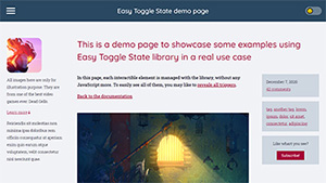 Easy Toggle State demo page
